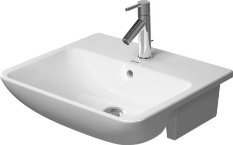 Duravit ME by Starck Semi-recessed washbasin