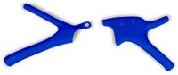UFO PLAST Framebeschermer Blauw Yamaha YZ 125 1993