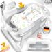 KIDIZ® Baignoire bébé pliable avec thermomètre
