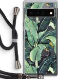 Case Company® - Google Pixel 6 Pro Hoesje met Koord - Bananenbladeren - TPU Back Cover