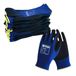 Unigloves Nitrex 270NF herbruikbare handschoenen voor algemene hantering met zandpalmcoating en nylon voering, in blauw/zwart