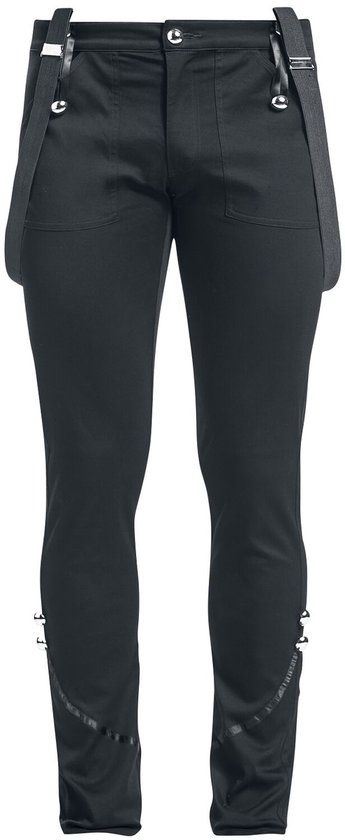 Banned Military Drummer Trousers Heren Stoffen broek - Zwart - XXL