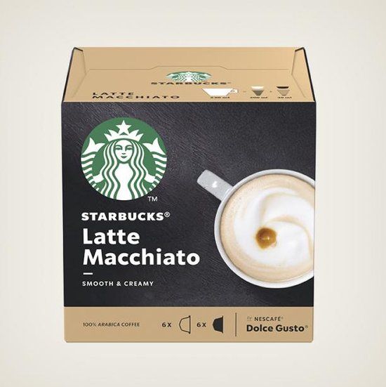 Starbucks Koffiecapsules compatibel met NESCAFÉ® Dolce Gusto® Latte Macchiato, 12 stuks