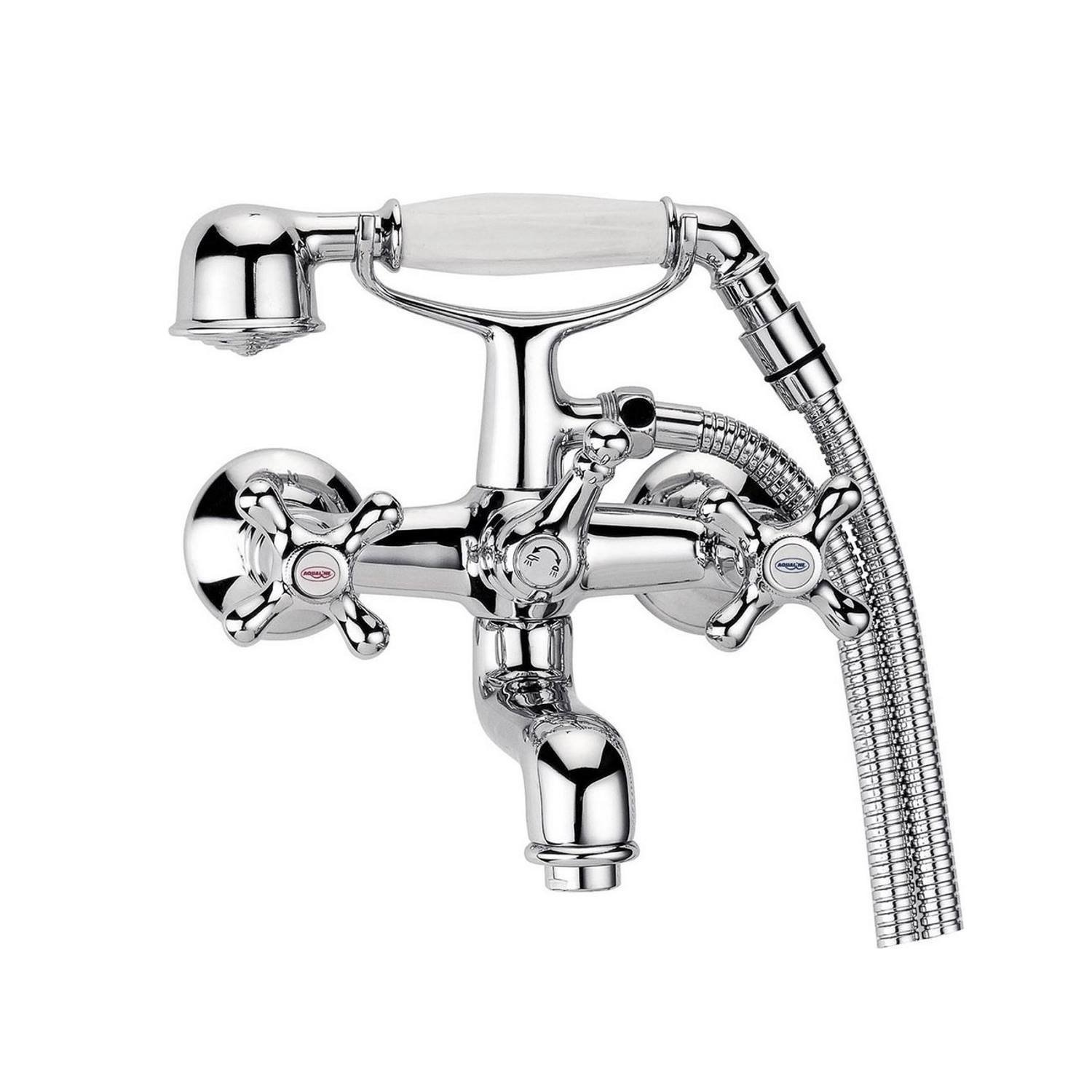 Sapho Badmengkraan sapho victoria met handdouche 2-knop 15.9 cm chroom