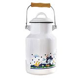 Karl Kruger Goose Glory Series Milk Churn, 2 l, email, wit, 30 x 13 x 30 cm