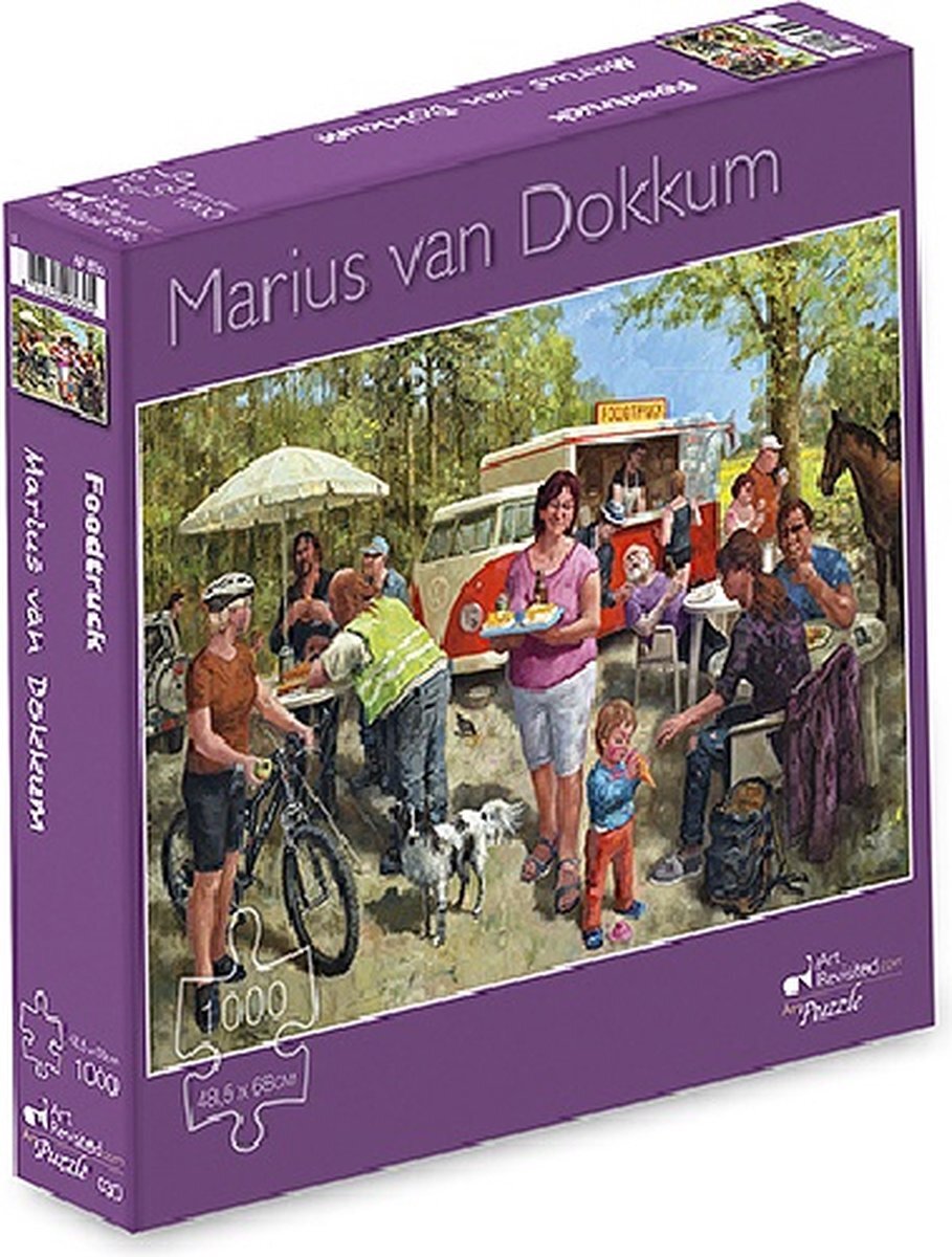 Art Revisited Marius van Dokkum Puzzel - Foodtruck - 1000 st