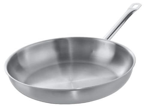 METRO Professional Koekenpan, roestvrij staal 18/10, Ø 28 cm, ongecoat, inductie
