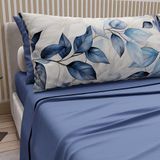 PETTI Artigiani Italiani - Beddengoedset voor tweepersoonsbed, katoen, met kussenslopen, digitale print, 109 indigo, 100% Made in Italy