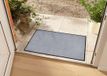 Tapeso Effen deurmat Plain wasbaar 30°C - zilver 80x120 cm
