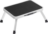 Merkloos Tabouret – Tabouret – Step Stool Blanc Plastique/Caoutchouc/Acier 26x38x26 cm