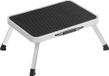 Merkloos Tabouret – Tabouret – Step Stool Blanc Plastique/Caoutchouc/Acier 26x38x26 cm