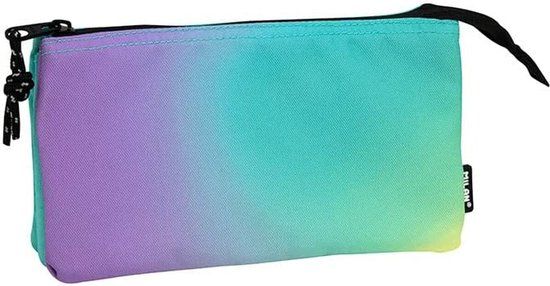 Milan Sunset 5-Vaks Etui - Groen - 22 x 12 x 4 cm