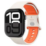 Spigen Nano Pop Armband Ontworpen voor Apple Watch Serie 11/10 42mm, 9/8/7 41mm, SE2/SE/6/5/4 40mm, 3/2/1 38mm Siliconen Band - Oranjebeige