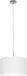 Eglo Pasteri - Suspension - 1 ampoule - Ø38 cm - Nickel mat - Blanc