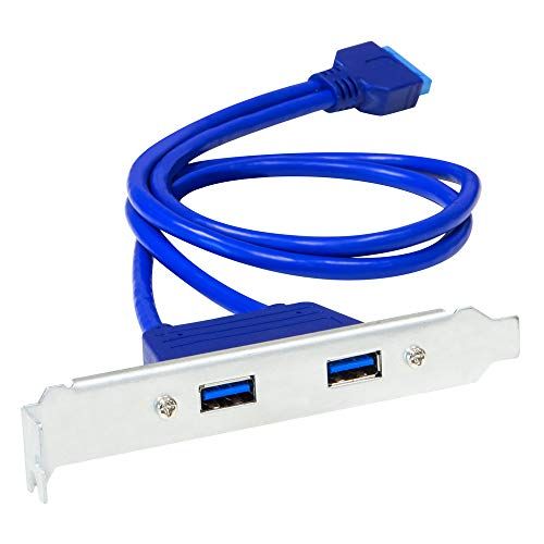 Kingwin Twee poorten USB 3.0 houder kabel met geïntegreerde 20pin Header (kw-pci2usb3)