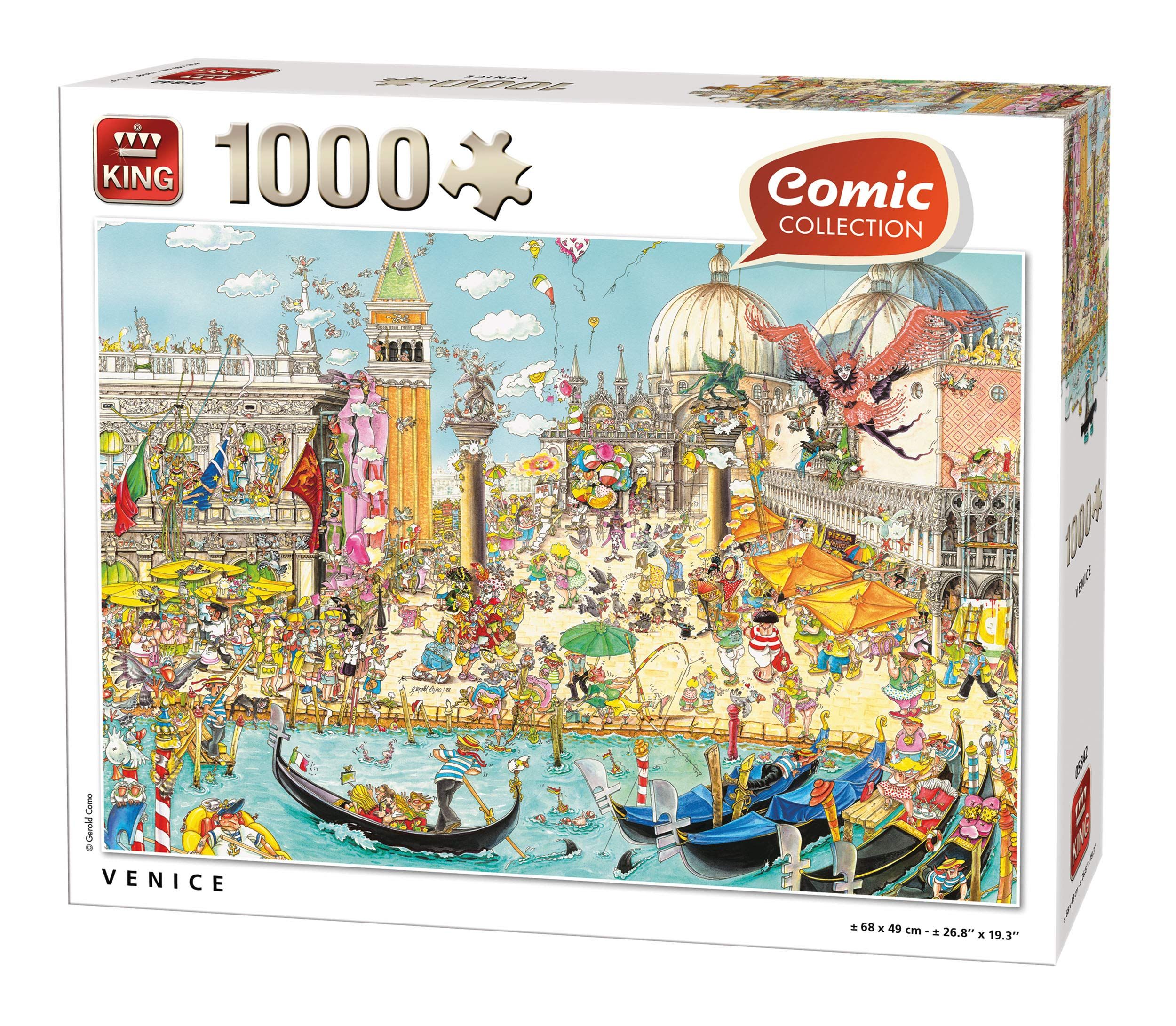 King Comic Puzzel 1000 Stukjes VENICE - Multi Color - 8710125558424