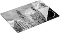 Chefcare Inductie Beschermer Basiliek van Sint Servaas in Maastricht - Zwart Wit - 75x50 cm