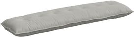 vidaXL Coussin de dossier Gris clair 200 x 50 cm Microfibre Tissu