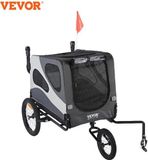 Chien remorque de vélo Noir Gris