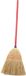 Sorex Balai d'enfant - Paille - Manche rouge - 75 cm - Balai d'intérieur
