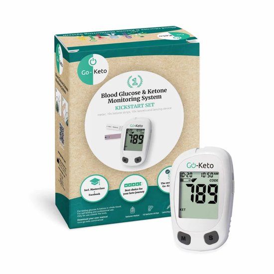 Go-Keto Kickstart Set | Ketone & Bloed Glucose Meter (mmol/L)