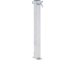 vidaXL Waterzuil vierkant 60 cm roestvrij staal