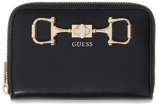 GUESS Janie SLG Zip Around Wallet Black