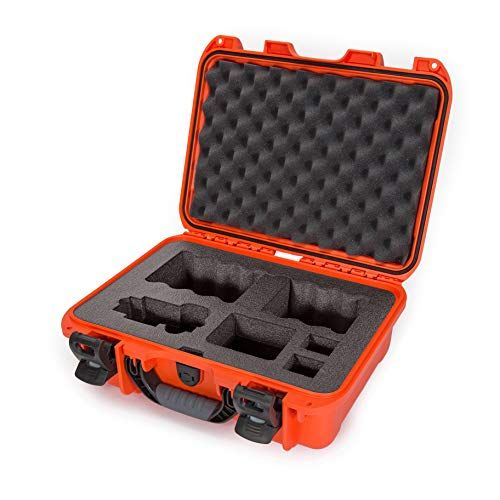 Nanuk 920 Waterdichte Hard Case met Aangepaste Foam Insert voor Sony A7R Size Camera - Oranje