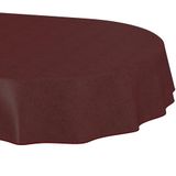 ANRO Tafelkleed Effen linnenlook Meerkleurig Ovaal 220x140cm Met sierband Afwasbaar Waterafstotend