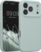 kwmobile telefoonhoesje geschikt voor Apple iPhone 18 Pro / iPhone 17 Pro - TPU backcover met siliconen coating - Smartphone case in cool mint
