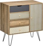 Homcom Dressoir - Spaanplaat - 79x39x86cm - Bruin