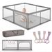 sun baby Kinderbox met roze handvat 150x200 cm 0-2 jaar Grijs