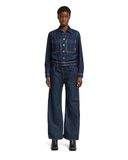 8719965012981 G-Star Belted 3D Loose Jumpsuit Dames XS Katoen Herfst/Winter 2025 worn in eclipse