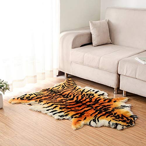 malyituk Leder en bont simulatie van een tijger lederen wol woonkamer tapijt bank, kussens muur gemonteerde raamkussens stoel kussens nachtkastje dekens
