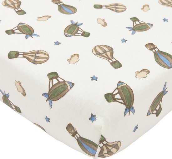 Meyco Baby Air Balloons Hoeslaken Wieg - Multicolour - 40x80/90cm