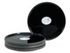 CreaTable, 21663 Serie Futuro Black set van 4 dessertborden van aardewerk, zwart