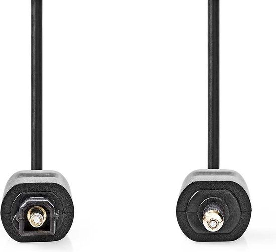 Nedis Optische Audiokabel - TosLink Male - Mini-Toslink - 1.00 m - Zwart