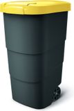 Prosperplast Wheeler Grote Afvalbak met wielen 90L Geel Kunststof