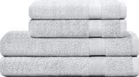 Merkloos Goodivery ® Luxueuze 4-delige Handdoekenset Zilver