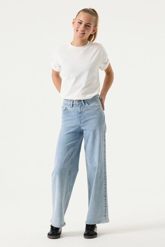 Garcia Annemay Meisjes Wide Fit Jeans Blauw