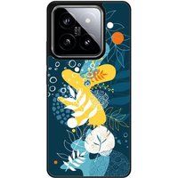 Xiaomi 14 Sea Sea flowers Verstevigd hoesje met sublimatie bedrukking