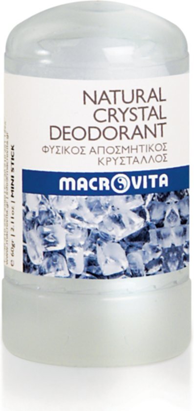 Macrovita Natural Crystal Deodorant Stick - 60gr - 2 stuks voordeelverpakking Natuurlijke deodorant stick mini