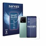 Savvies 3 Stuks Screenprotector voor Xiaomi 13T Pro (Voor+Camera) - Glas Transparant