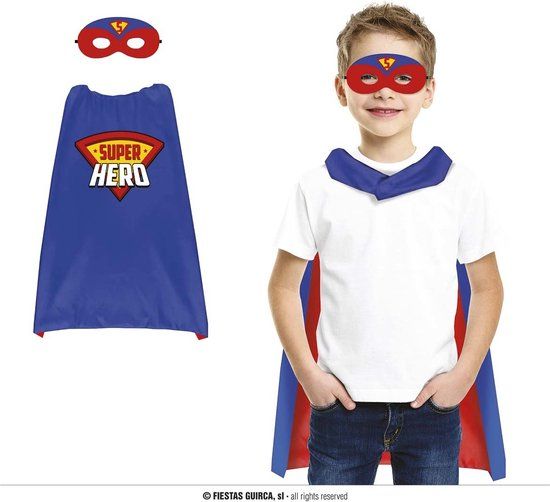 Fiestas Guirca Superheld Cape - Blauw - One Size