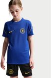 Nike Chelsea FC Strike Kinder Shirt II2674-452 Blauw Polyester Korte Mouw Logo Unisex Kinderen Lente/Zomer 2026