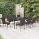 Prolenta Maison Exclusive Tuinset, 9-delig, bruin en zwart