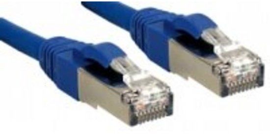 LINDY 45647 RJ45 Netwerkkabel, patchkabel CAT 6 S/FTP 10.00 m Blauw