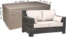 Raffles Covers Loungebank hoes - 150 x 90 H: 75 cm - RLB150straight - Waterdicht - Ademend - UV-bestendig - Elastisch rijgkoord - Beschermhoes tuinmeubelen