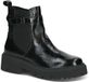 Caprice Dames Enkellaarsje 9-25413-45 017 G-breedte Zwart Leer/Textiel Maat 39 EU