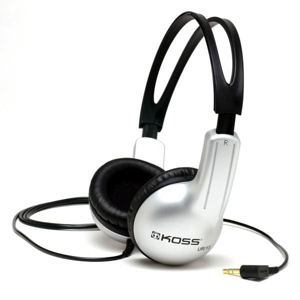 Koss UR/10 On-Ear Headphones - Black/Silver